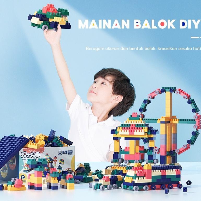 BEST SALE OHSOME - Mr. man 260pcs puzzle building blocks/Gift/ partikel berukuran besar/DIY/SNI/360p
