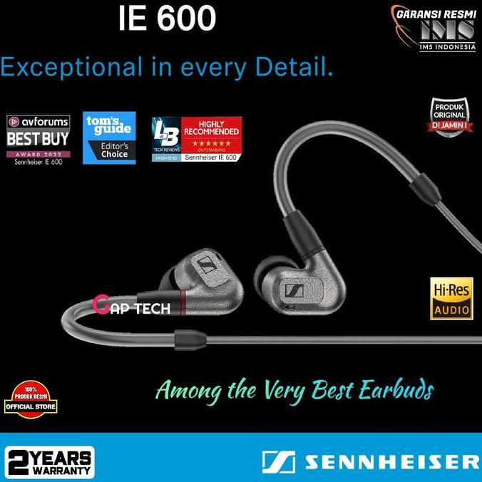 SENNHEISER IE 600 / IE600 PREMIUM AUDIOPHILE IN-EAR HEADPHONES / IEM ORIGINAL MURAH