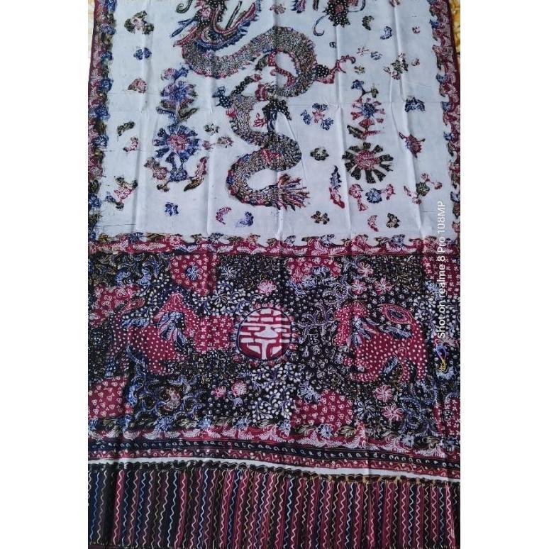 NEW Gendongan Bayi Sewek Naga Putih Batik Tulis Lasem