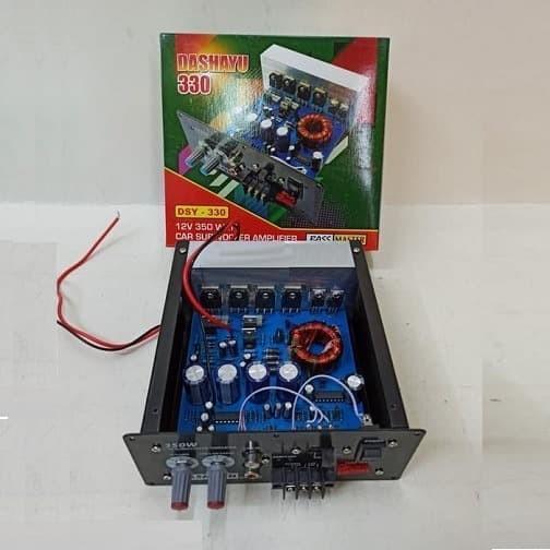 Kit Power Amplifier Subwoofer Mobil 350W Monoblock Bass Master DSY-330
