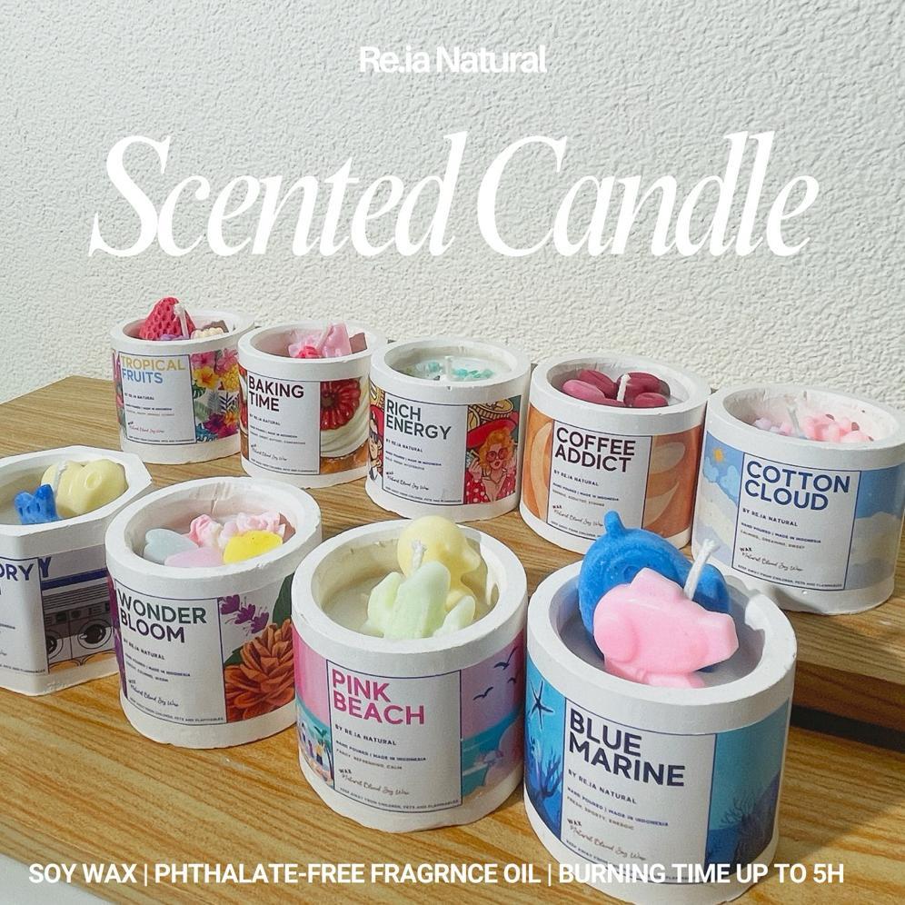 Natural Scented Candle Lilin Aromatherapy Gift Set