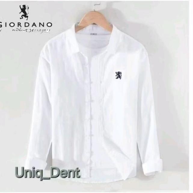 Kemeja Pria Giono 3D Slim Fit Kemeja Panjang Pria Casuall