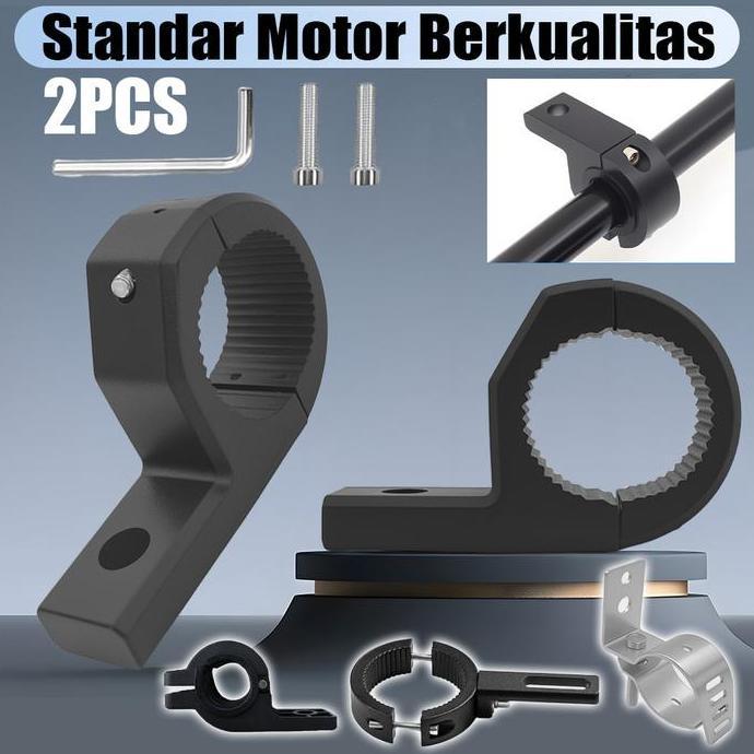 COCHONS 2 PCS BREKET LAMPU TEMBAK STANG-KEDUDUKAN LAMPU TEMBAK UNIVERSAL