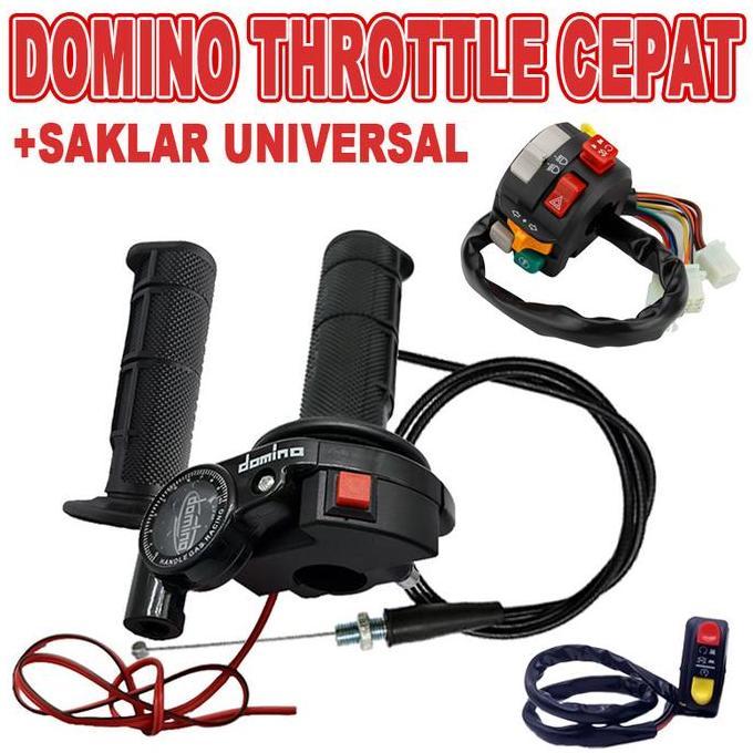 COCHONS Gas Spontan Domino Kompas Plus Starter satu Kabel Import Original Gas Spontan Kompas Black E