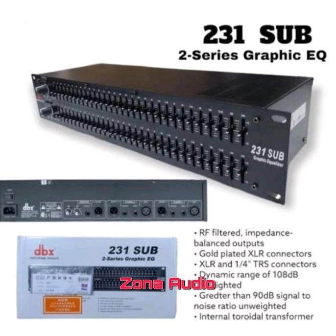 EQUALIZER DBX 231 SUB + OUTPUT SUBWOOFER