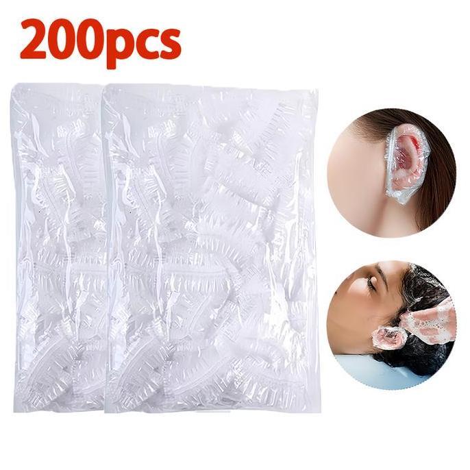 HIKAUN 200Pcs Penutup Telinga Plastik Mandi Tutup Kuping Ear Plastik Penutup Telinga Anti Air Unti M