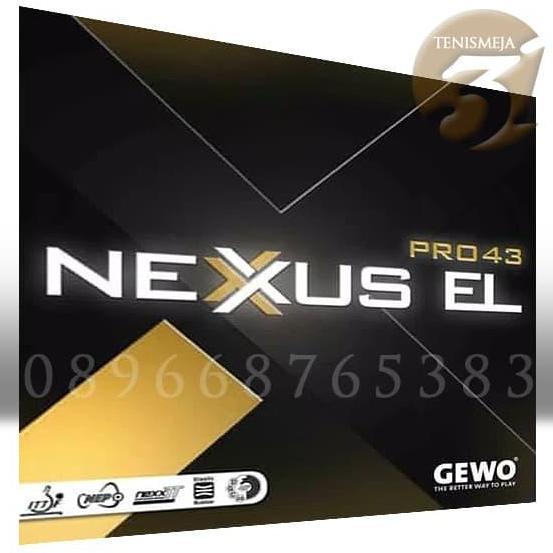 Gewo NEXXUS EL PRO 43, Rubber/karet tenis meja