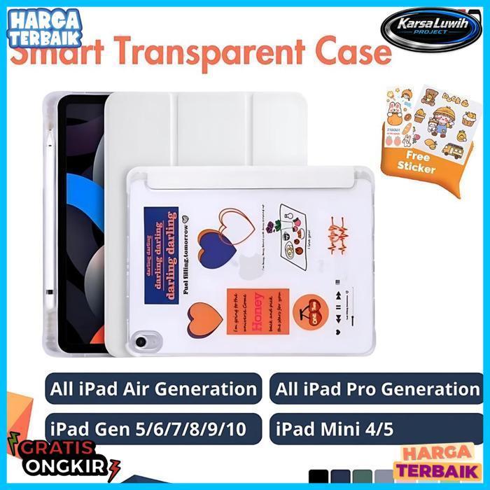 Case Ipad Gen 10Th 10.9" Air4/Air5 Ipad Air M2 11" 2024 / Ipad Mini 4/5 7.9" Gen 7/8/9 10.2" Slim Sm