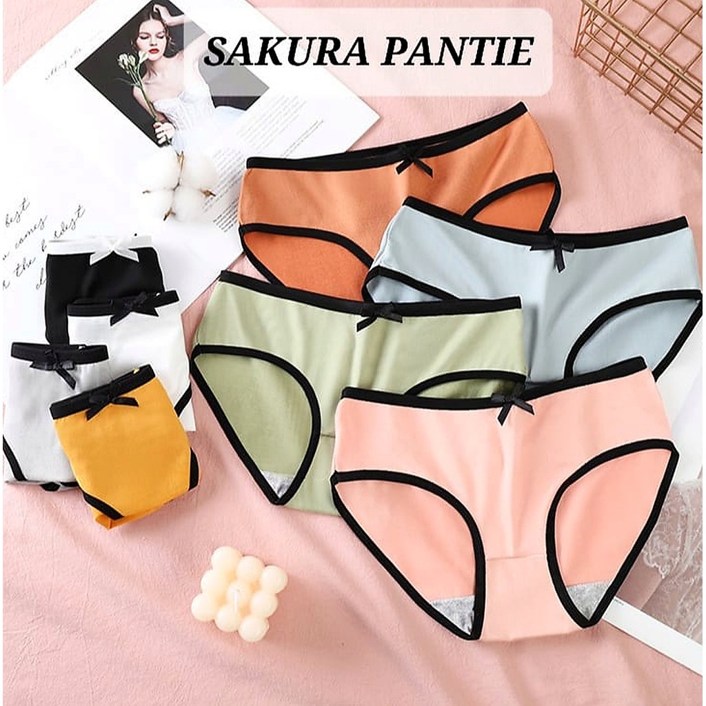 SAKURA PANTIE CELANA DALAM REMAJA ABG DEWASA WANITA KOREA IMPOR NOT SOREX BAHAN KATUN IMPOR