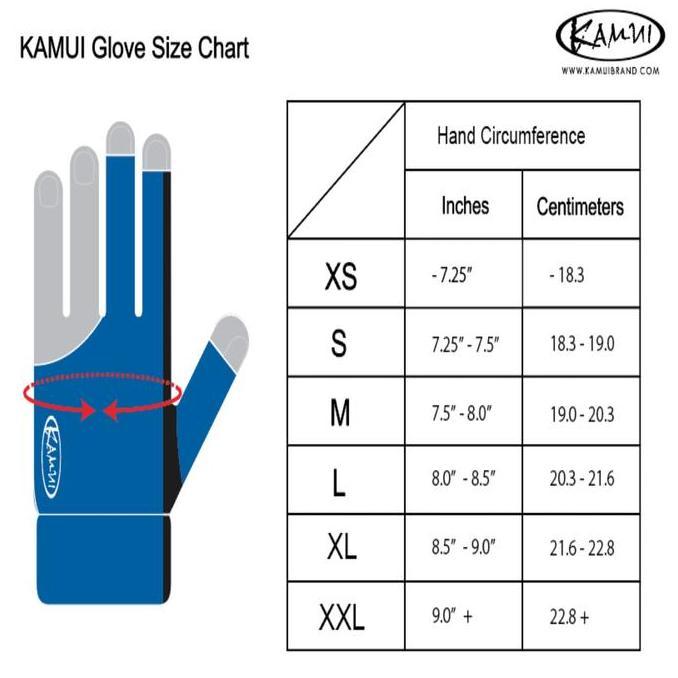 Kamui Glove Blue | Sarung Tangan Billiard