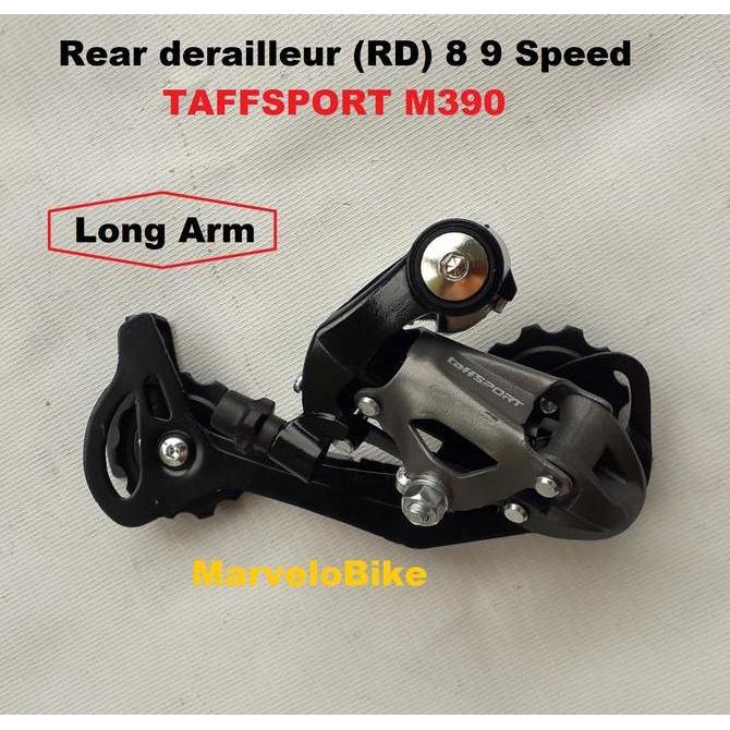 Rd Rear Derailleur Sepeda 8 9 Speed Long Arm Merk Taffsport M390