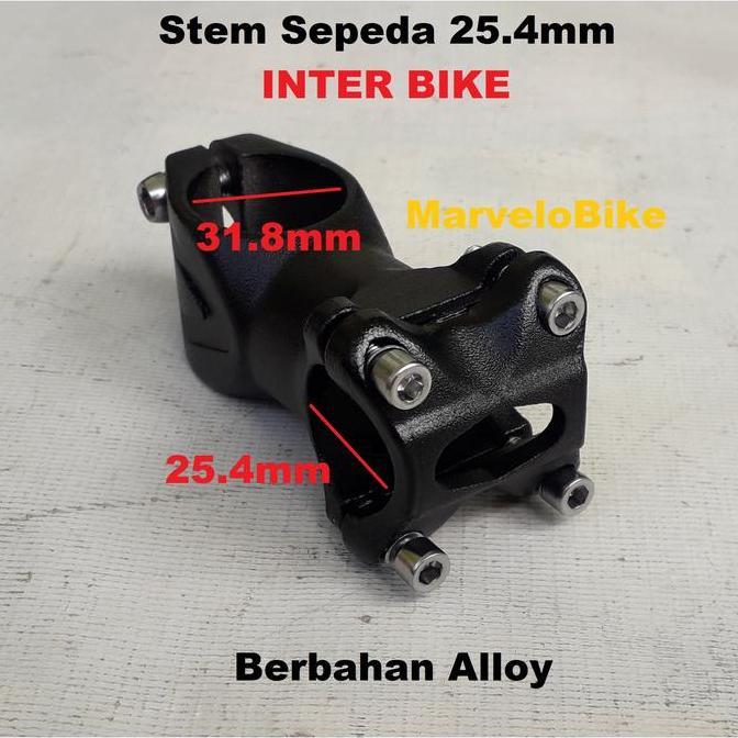 Stem Sepeda 25.4Mm Tiang Stang Sepeda Mtb Fixie P Roadbike 25.4Mm / 28.6Mm Inter Alloy