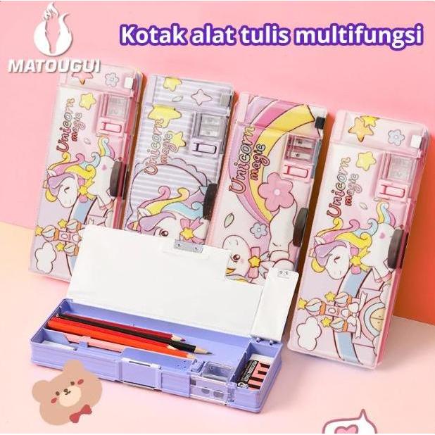 Escola - Xpm Tempat Pensil Magnet Xpm-533 / Case Pensil Motif Karakter Lucu