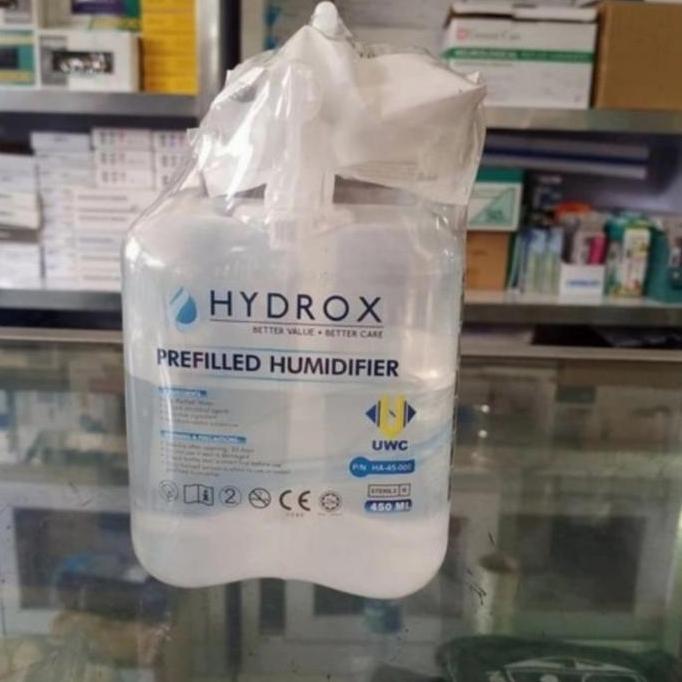 MURAH BERKUALITAS Hydrox prefilled humidifier oksigen/humidifier hydrox
