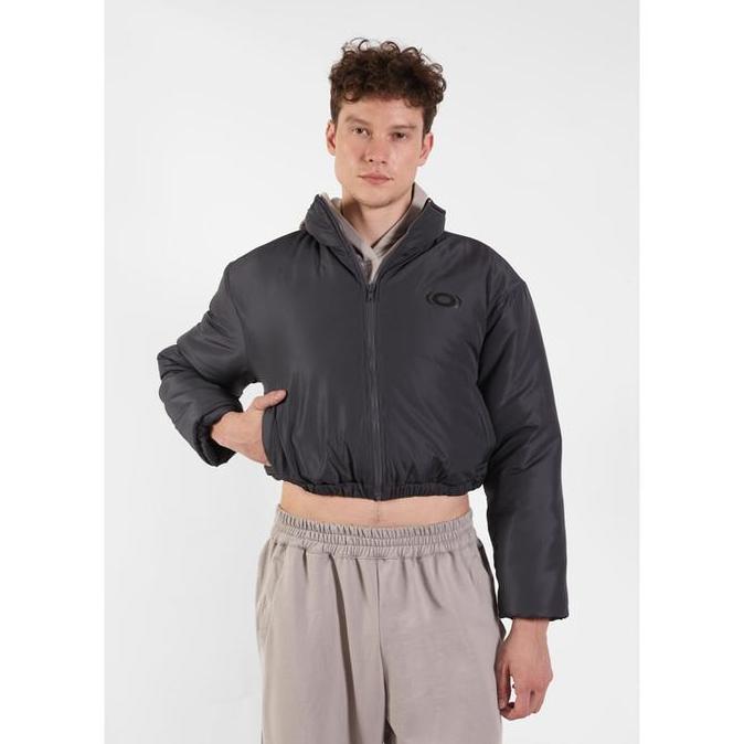 OCWA GILL CROP PUFFER WATERPROOF WINTER ASH GREY JACKET