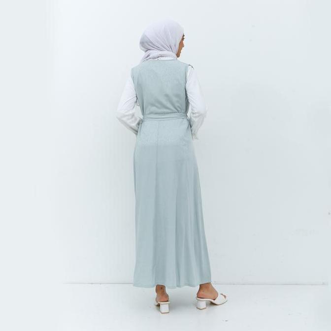 Geela Official - Khaira Two Set Dress Green (G.4275) | Dress Panjang Wanita - Gamis Wanita
