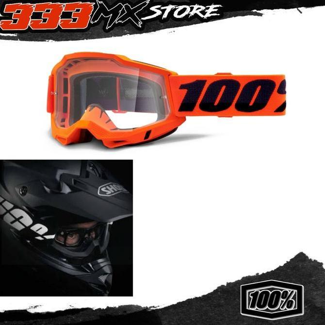GOGGLE 100% ACCURI OTG 2 GOGGLE MTB CROSS 100% ACCURI OTG 2 ORANGE ORI