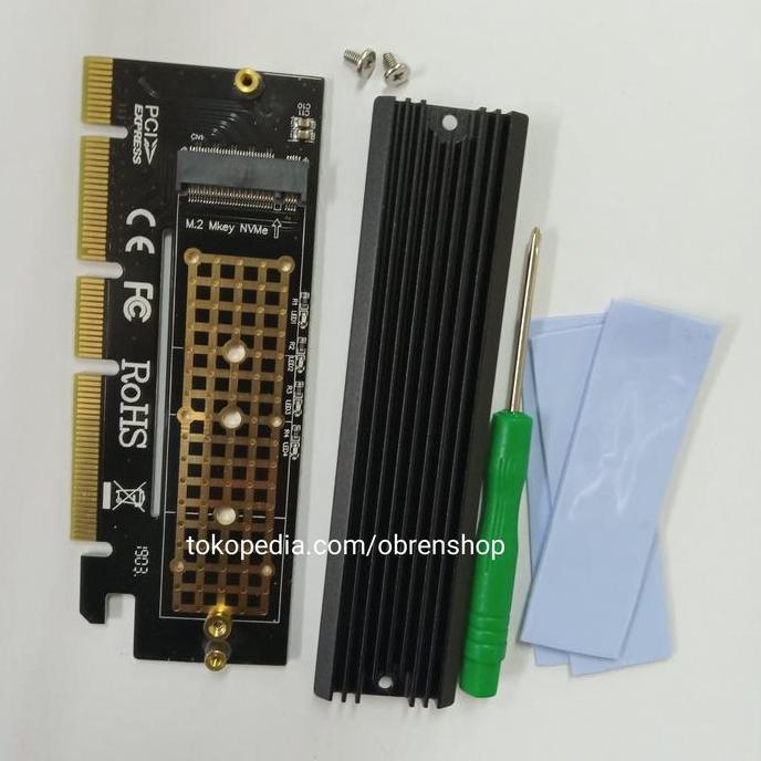 PCIE X16 TO M2 NVME SSD WITH HEATSINK