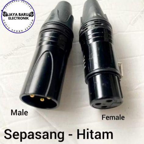 JACK XLR MALE DAN FEMALE SEPASANG / SOCKET XLR