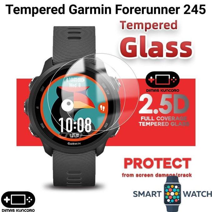 Tempered Garmin Forerunner 245 anti gores glass screen guard fr245 fr 245 music