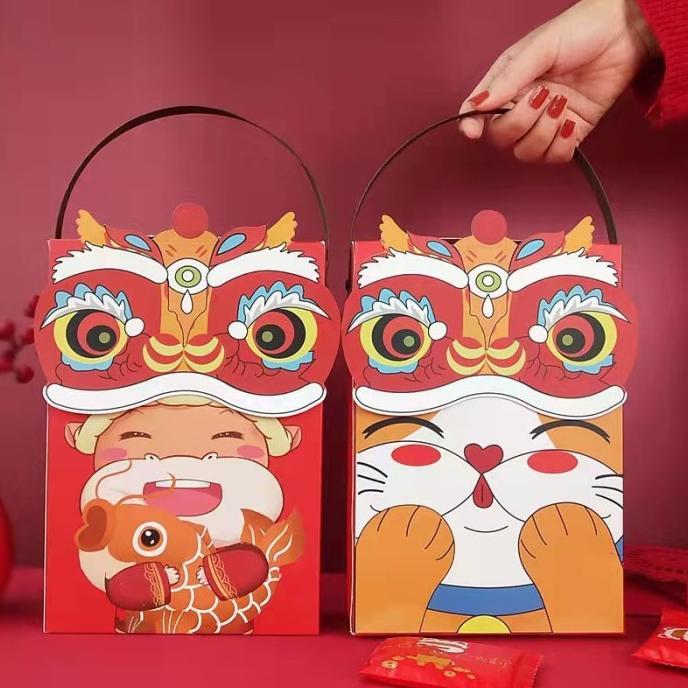 [KITCHU] Hampers Sincia Kotak Imlek / Box Imlek Kue Cookies Mini Barongsai