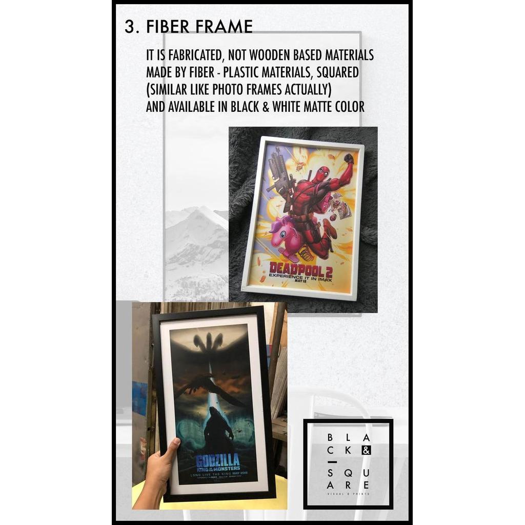 Terlaris Poster Kayu Premium - Poster Conor Mcgregor Fiber Frame - Size 80X80Cm