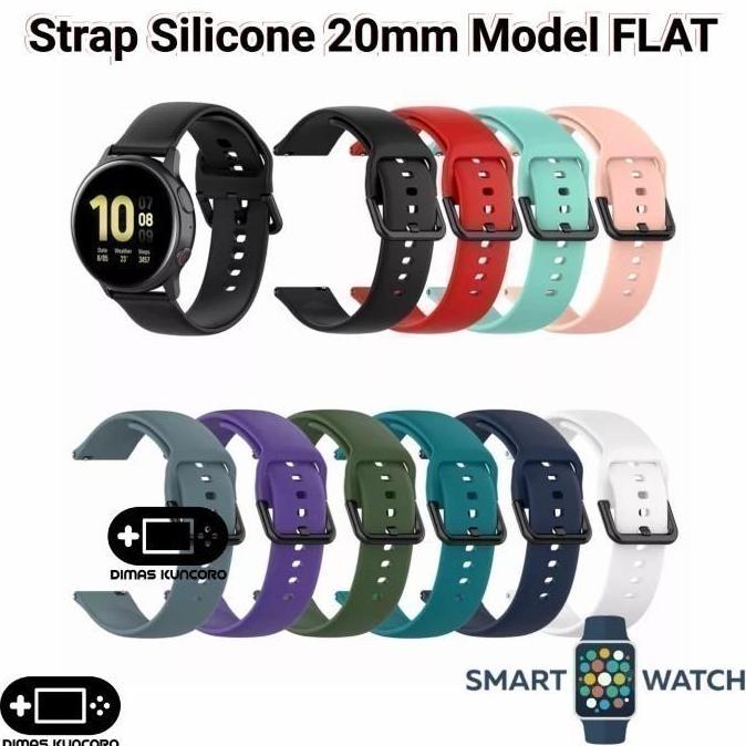 Strap Silicone 20mm FLAT DT No.1 DT94 DT96 DT102 Silikon Tali Jam