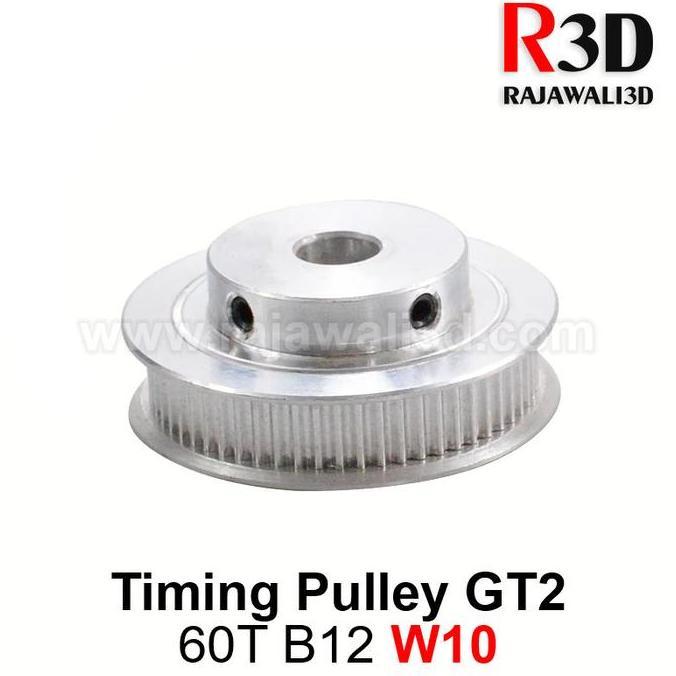 Gt2 Timing Pulley 60 Teeth Bore 12Mm Belt 10Mm