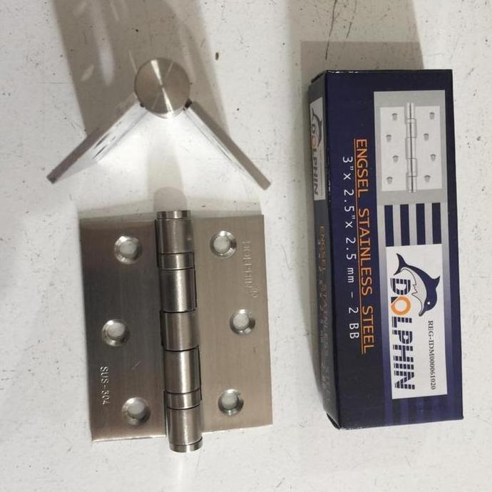 Sar- Engsel Pintu Stainles Tebal 3 Inch - Engsel Pintu Dolphin