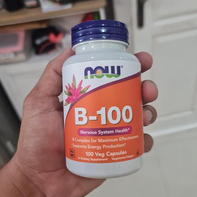 NOW Foods B-100 B100 B 100 Vitamin B Vit B (100caps) Vitamin B100