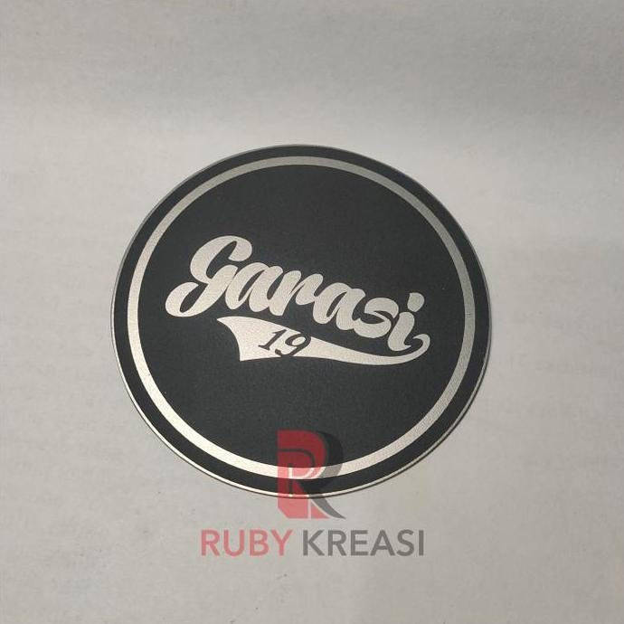 label plat stainless custom / plat label panel