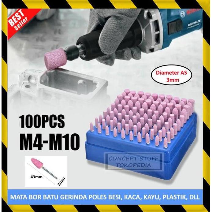 MATA BOR MINI KEPALA DREMEL TUNER TUNNER CUNER GERINDA GURINDA GRINDA ABRASIVE GRINDING MOUNTED STON