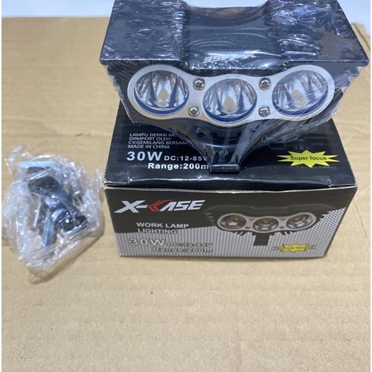 LAMPU TEMBAK OWL LAMPU SOROT LED 3 MATA DAN 2 MATA OWL 30 WATT NYALA 3 MODE KLX CRF WR155 SUPERMOTO 