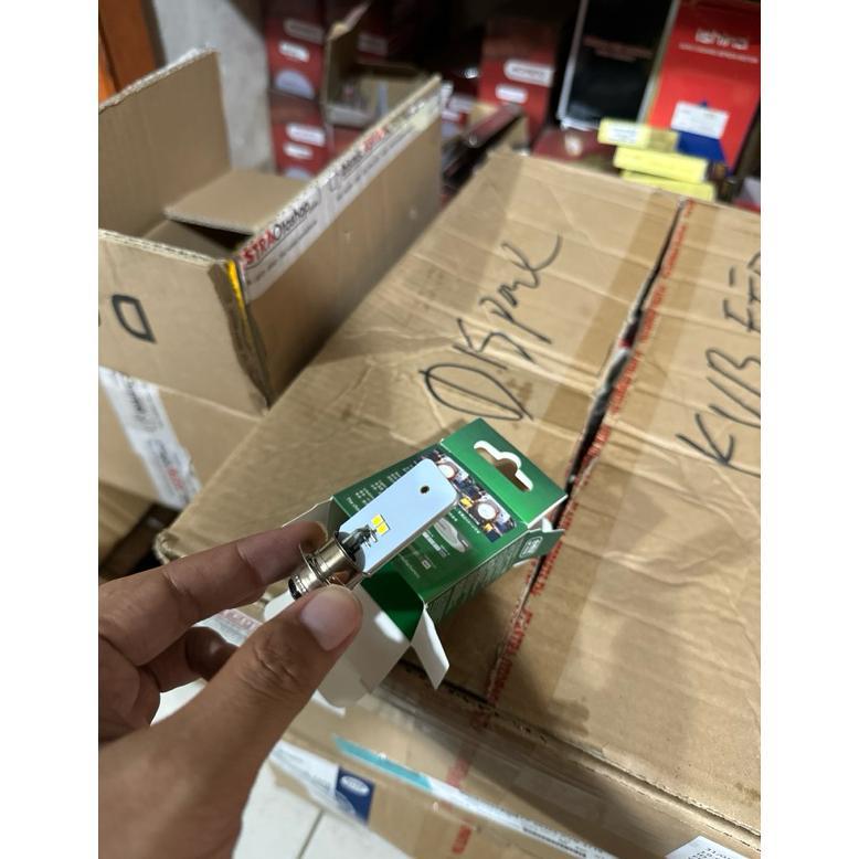 Lampu Depan Motor LED PHILIPS - Bohlam Motor Kaki 1, m5, LED 2 sisi. Original Philips Dijamin.