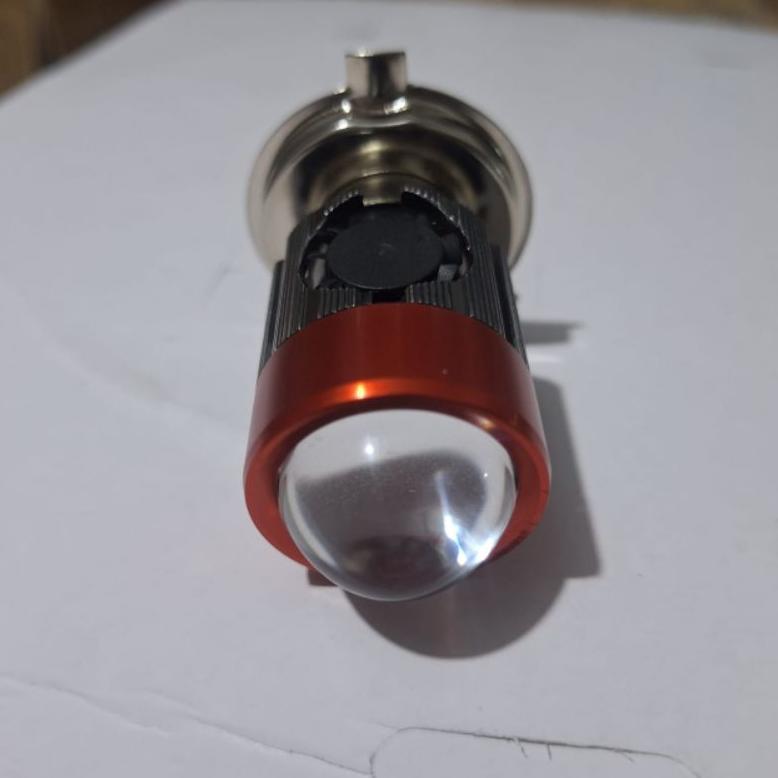 LAMPU UTAMA MOTOR LED H4 LASER RIZOMA AC DC 40WATT/LAMPU DEPAN MOTOR H4 3 KAKI LASER LED SUPER TERAN