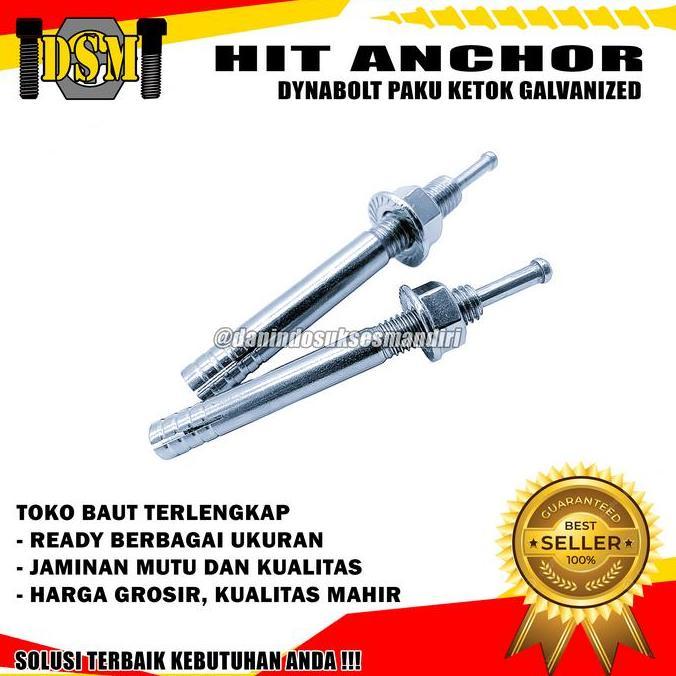 Murad- Hit Anchor M16X190 / Dynabolt Paku Ketok 16 Mm / Hh Angkur 16X190 (20 Cm)