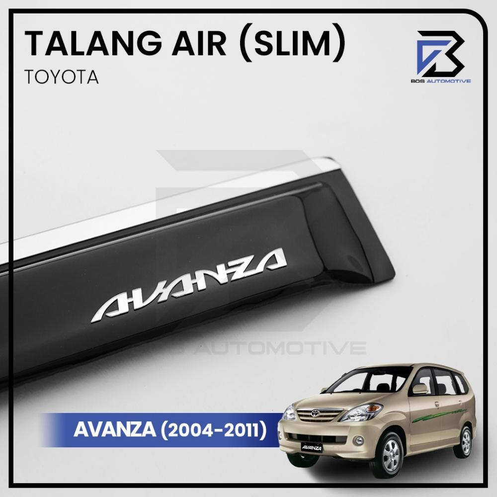 Talang Air Pintu Mobil List Silver Chrome Avanza Lama 2004 - 2011 Model Slim 4 Pintu
