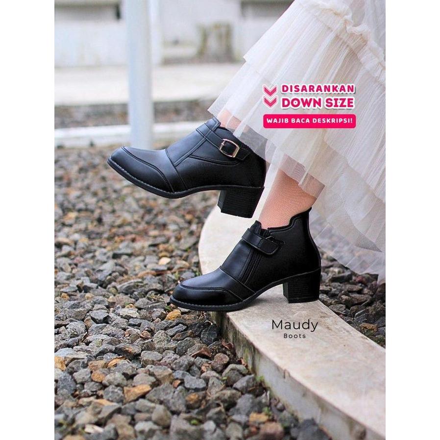 PROMO One Love Maudy Boots 5cm - Sepatu Boots Wanita Formal Shoes Heels 5Cm Sepatu Boots Wanita Kerj
