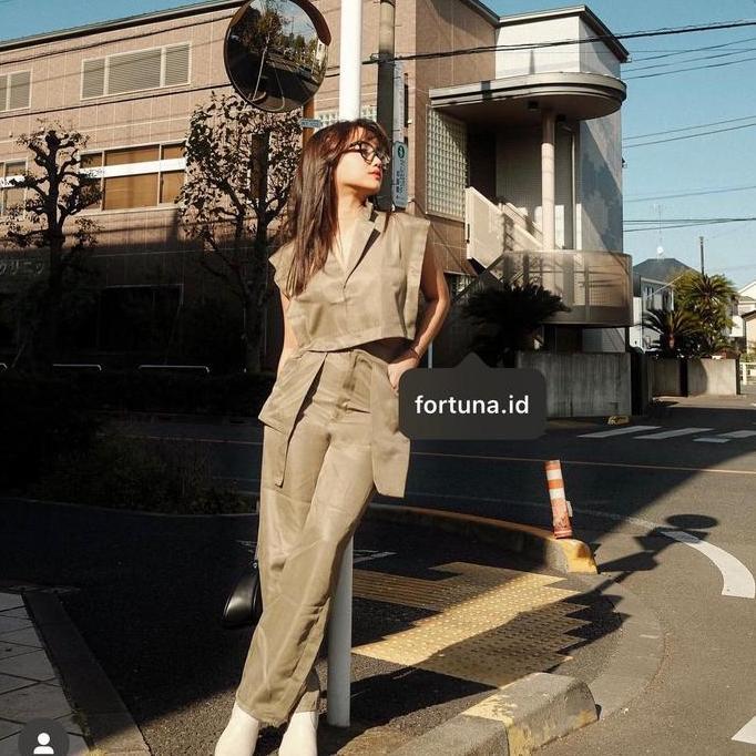 PREMIUM / [ FUJI CHOICE ] Emma One Set by FORTUNA / Setelan One Set Wanita