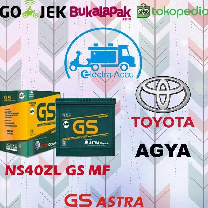 Aki Mobil Toyota Agya GS astra NS40ZL Aki Kering
