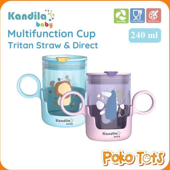 Kandila Baby Multifunction Cup Tritan Straw & Direct 240ml KDL007-6 Botol Minum Anak