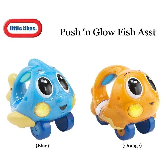 Allthebest- Little Tikes Push n Glow Fish Asst - Biru