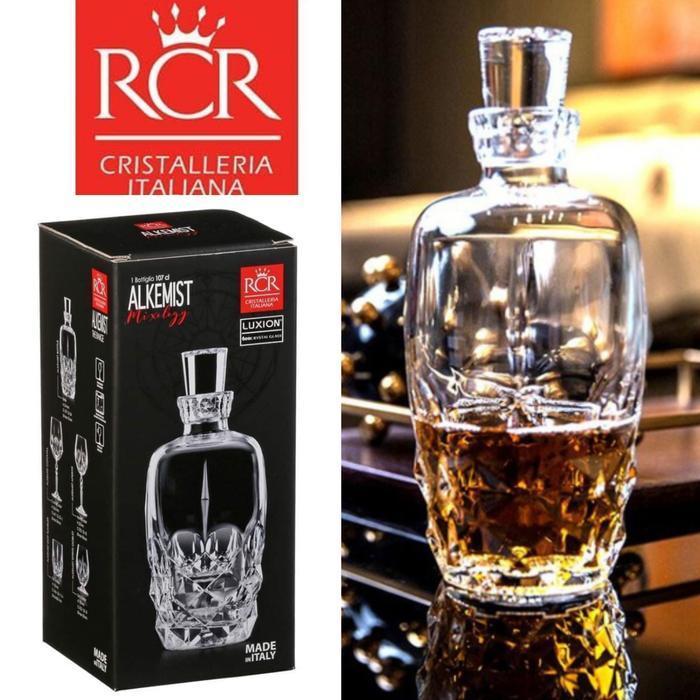 TERLARIS! Decanter segi 107cl RCR Crystal Alkemist Italy