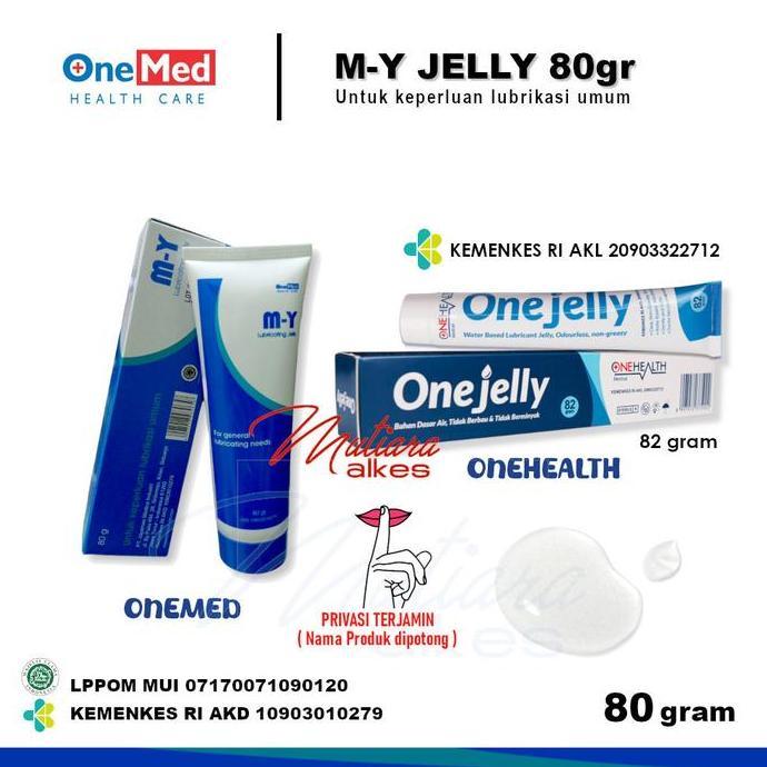 Best Seller MY Jelly Gel Lubricant - Jel Lubrikasi OneMed 80gram Berkualitas 100% original