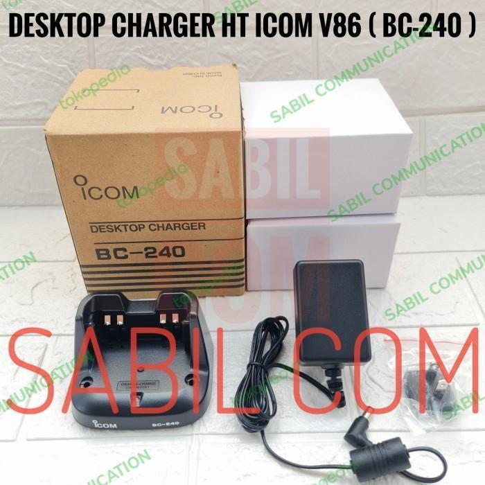 PROMO ICOM BC-240 CHARGER HT ICOM IC V86 DESKTOP CHARGER ICOM V86 BC240 V86
