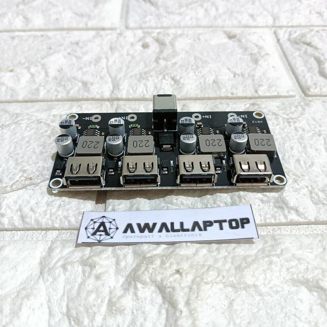 Modul Charge 2 3 4 Usb Hitam Modul Charger Qc 3.0 Quick Charger Usb