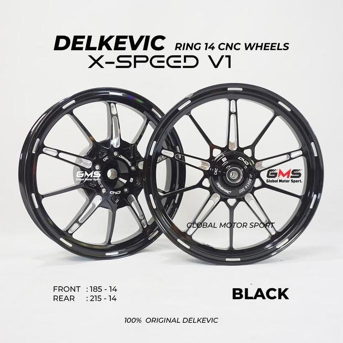 * VELG DELKEVIC XSPEED V1  RING 14 VARIO BEAT MIO ORIGINAL DELKEVIC PNP MOTORCYCLE ''