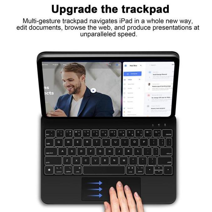 Chip- Exclusive Kohcun [Goojodoq/Hanya Keyboard] 25 New Magic Keyboard Case For Ipad Air 4 Air5 Ipad