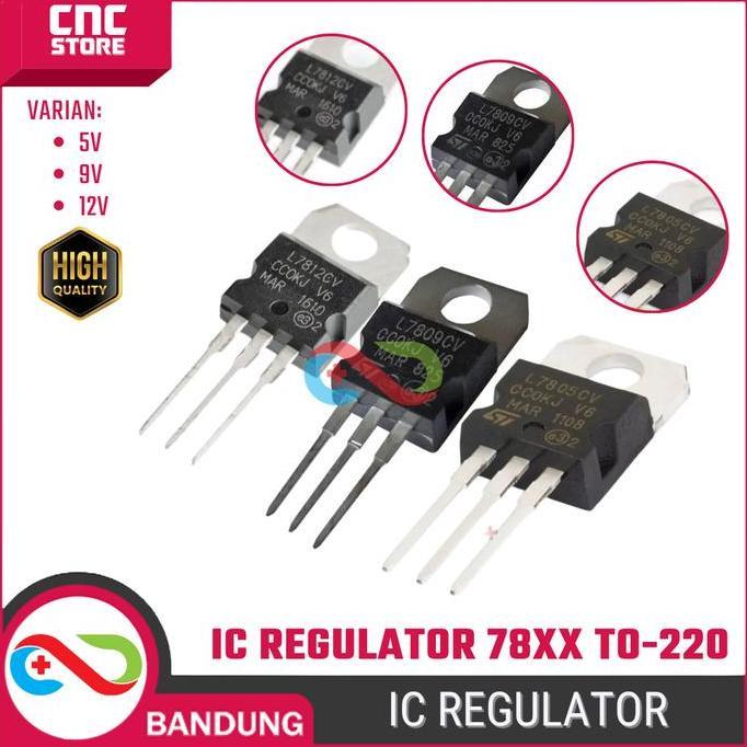 Ic Regulator Tegangan 78Xx 5V 9V 12V To-220 7805 7809 7812 Voltage Regulator