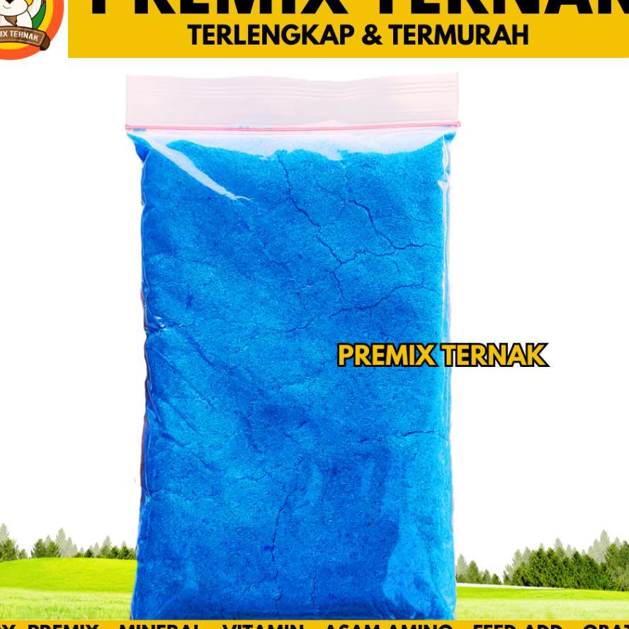 Terusi 1 Kg - Copper Sulphate Sulfate Prusi Cuso4 Tembaga Sulfat Tembaga Sulfate Cupri Sulfate